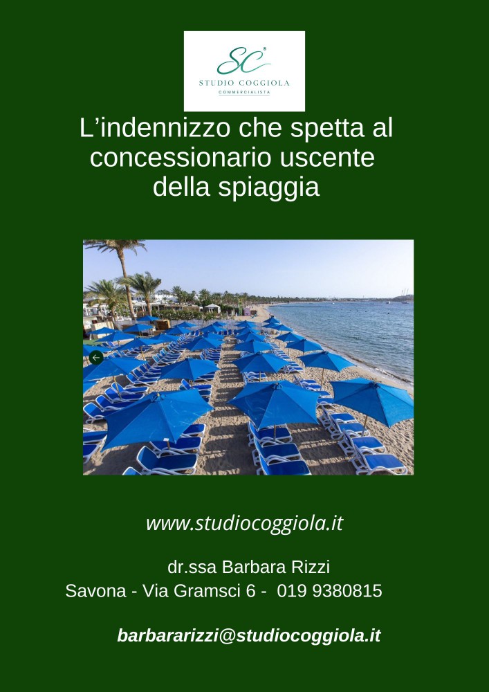 Indennizzo e aste balneari